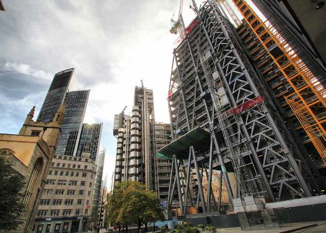 With its perimeter exposed steel structure, Leadenhall can trace its lineage back to Rogers’ nearby Lloyd’s Building, completed in 1986