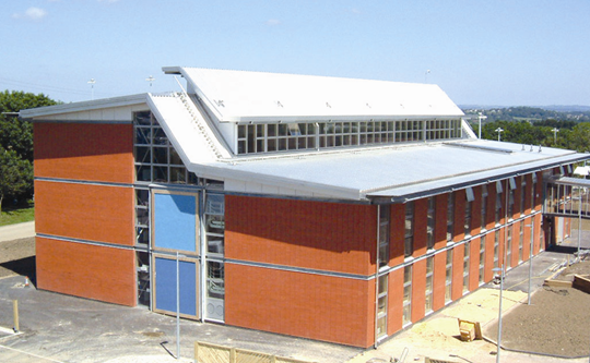 Innovative use of glued brickwork façade – University of West of England (Image courtesy of Hanson)