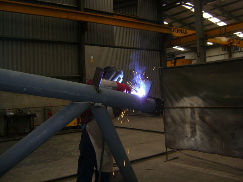 MAG Welding (Image courtesy of Kiernan Structural Steel Ltd.)