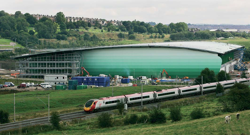 G.Park Blue Planet, Chatterley Valley during construction (Image courtesy of Severfield (Design & Build) Ltd.)