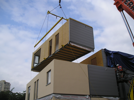 Partially open ended module used in Barling Court, London (Image courtesy of PCKO Architects)
