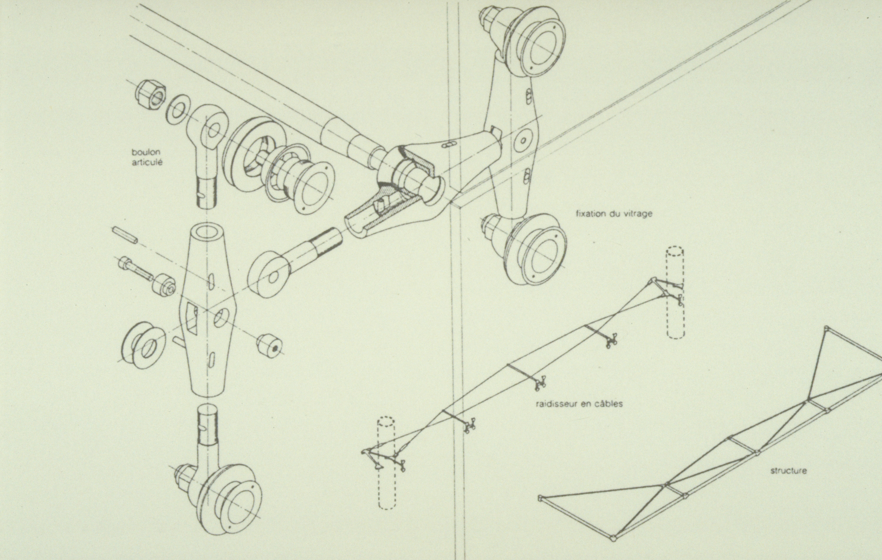 La Villette glazing support bracket (Image courtesy of Arup)